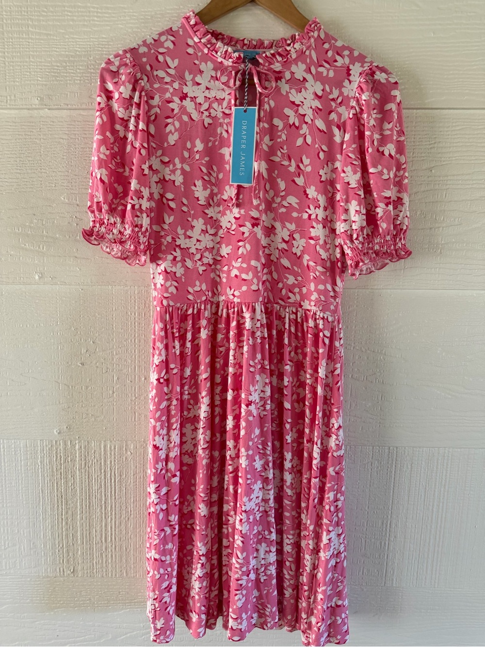 Draper James Pink Floral Knit Kailey Dress XS NWT
